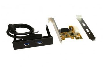 Exsys EX-11099- 2 - USB-adapter - PCIe USB 3.0 - for 8,90 cm (3,5") frontinstallasjon (EX-11099-2)