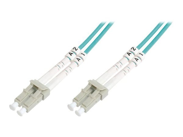 DIGITUS Professional - Koblingskabel - LC multimodus (hann) til LC multimodus (hann) - fiberoptisk - dupleks - 50 / 125 mikroner - OM3 - halogenfri...