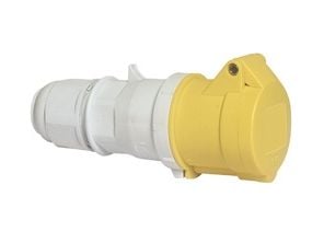 BALS CEE JatkojohtoH4 110V AC 16A 3-napainen, keltainenmultigrip kaapelinpoisto, Quick Connect®IP44 polyamidi