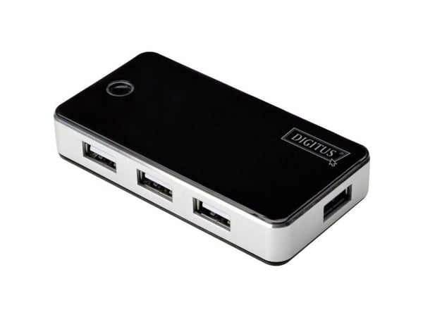 DIGITUS DA-70222 - Hubb - 7 x USB 2.0 - skrivbordsmodell