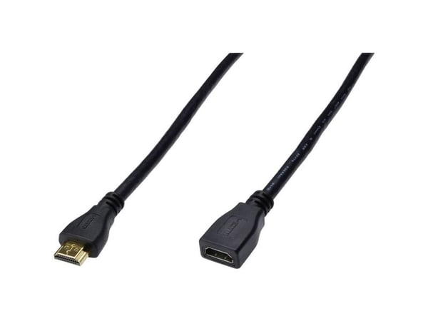 Digitus AK-330201-050-S, 5 m, HDMI-tyyppi A (vakio), HDMI-tyyppi A (vakio), 3840 x 2160 pikseliä, 3D, Musta