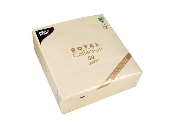 Papstar 11621, Sjampagne, Tørkepapir, Monokromatisk, 54 g/m², 400 mm, 400 mm