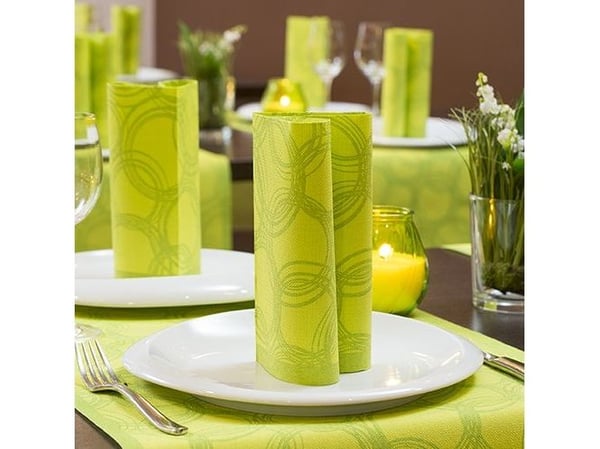 Papstar 86495, Lime, Tørkepapir, Mønster, 54 g/m², 400 mm, 40 cm