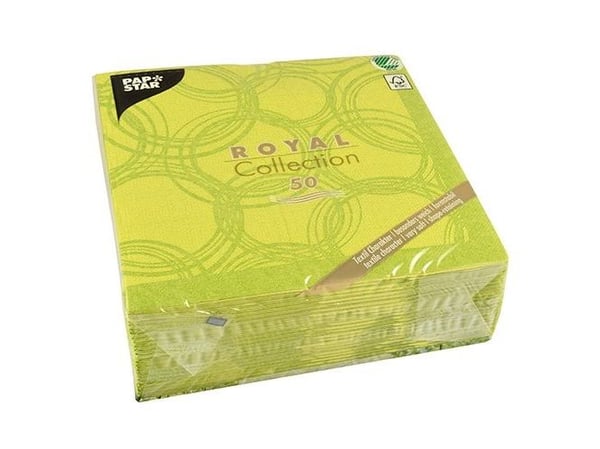 Papstar 86495, Lime, Tørkepapir, Mønster, 54 g/m², 400 mm, 40 cm