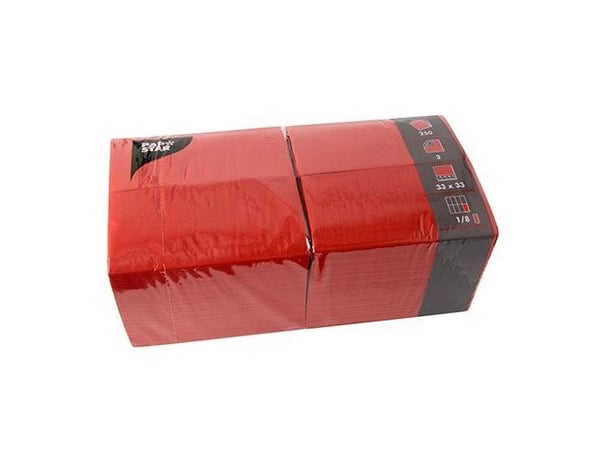 Papstar 84578, Punainen, Käsipaperi, Yksivärinen, 46 g/m², 330 mm, 330 mm