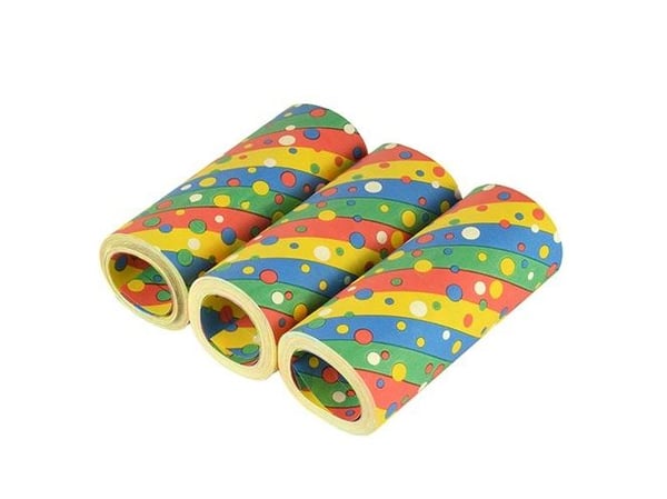 Papstar 18847, Feststrimler (party streamers), Papir, Flerfarget, 15 m, 14 mm, 111,33 g
