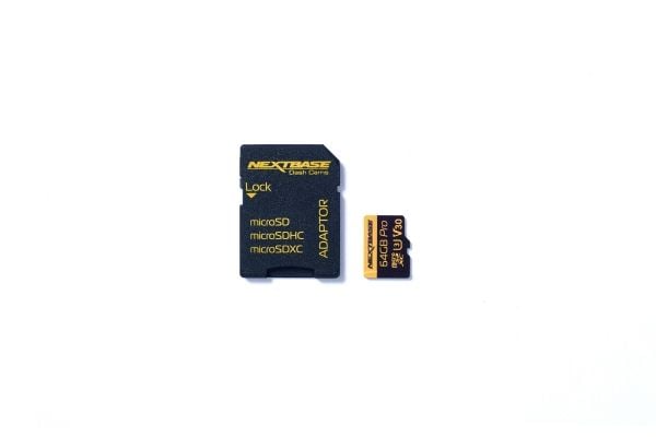 Nextbase - Flashminnekort (microSDXC til SD-adapter inkludert) - 64 GB - Video Class V30 / UHS-I U3 - microSDXC