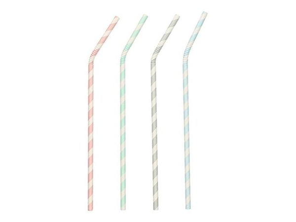 Papstar 88331, Assorterte farger, Papir, 22 cm, 6 mm, 100 stykker