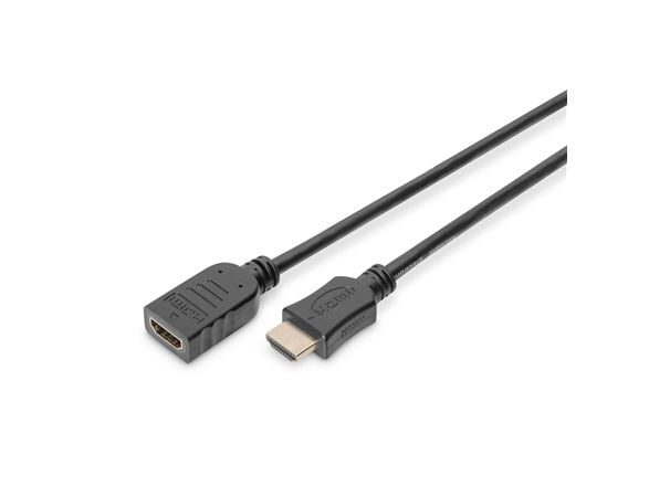 Digitus AK-330201-050-S, 5 m, HDMI-tyyppi A (vakio), HDMI-tyyppi A (vakio), 3840 x 2160 pikseliä, 3D, Musta