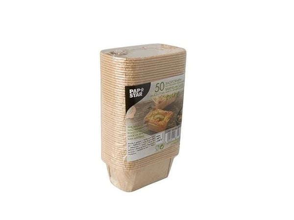 Papstar 87113, Kakeform, Rektangulær, 0,167 l, -40 °C, 220 °C, Brun