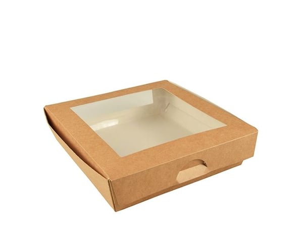 Papstar 86575, kartong, polylaktid (PLA), brun, 1,5 l, FSC, 190 mm, 50 mm