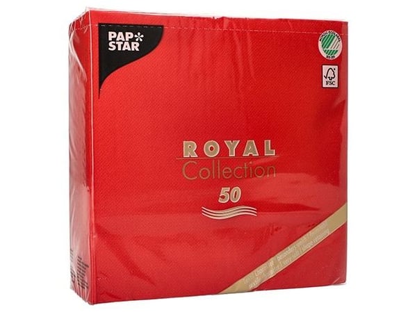 Papstar 11607, Punainen, Käsipaperi, Yksivärinen, 54 g/m², 400 mm, 400 mm