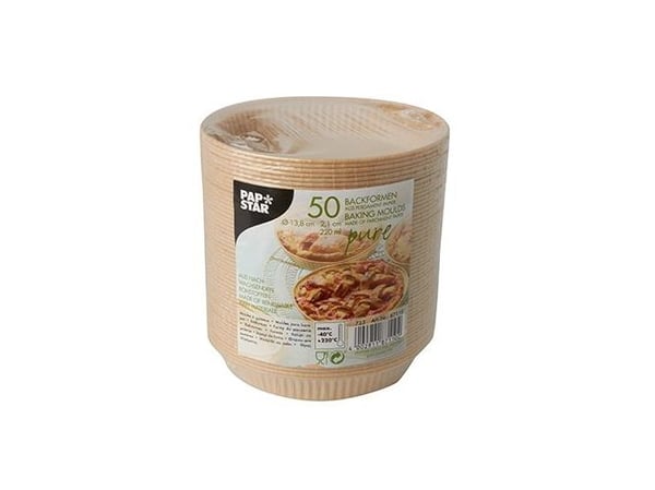 Papstar 87110, Kakeform, Rund, 0,22 l, -40 °C, 220 °C, Brun