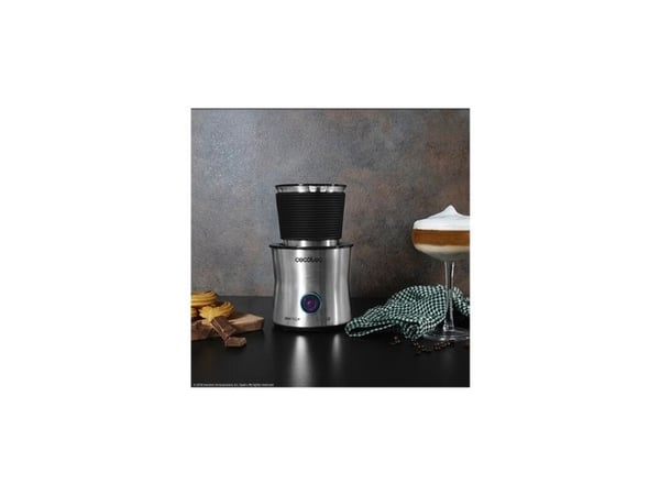 Cecotec 01518, Automatisk melkeskummer/varmer, Sølv, Rustfritt stål, 200 ml, 400 ml, 0,4 l