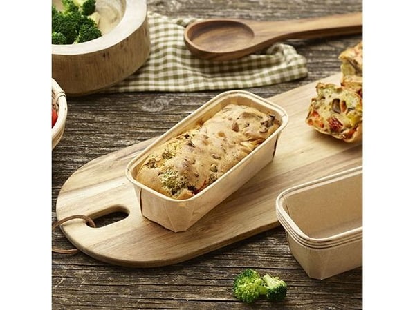 Papstar 87117, Brødpanne, Rektangulær, 0,523 l, -40 °C, 220 °C, Papir, Silikon