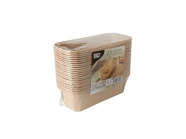 Papstar 87117, Brødpanne, Rektangulær, 0,523 l, -40 °C, 220 °C, Papir, Silikon
