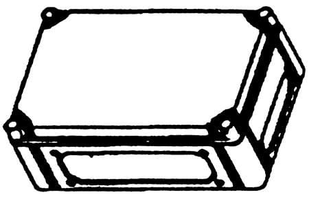 Kassett Cubo C 200x300x132 mm grå