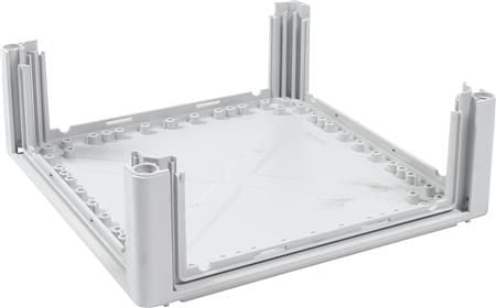 ENSTO Cubo P seinäkaappi polykarbonaattipohja 300 x 300 x 102 mm 4 laippaaukkoa