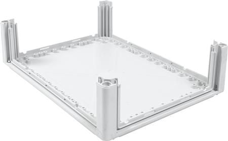 ENSTO Cubo P seinäkaappi polykarbonaattipohja 300 x 400 x 102 mm 4 laippaaukkoa