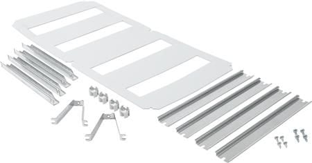 ENSTO Seinäkaappi DIN-kiskoelementti profiilin korkeus 14,5 mm 4 x 12 moduulin DIN-sisäosa 300 x 600 mm koteloon täydellisenä
