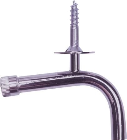 Svanehals svart med 6x30 mm skruv