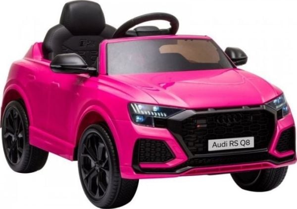 Elbil Audi RS Q8 batteridriven LED-ljus MP3 fjärrkontroll vit