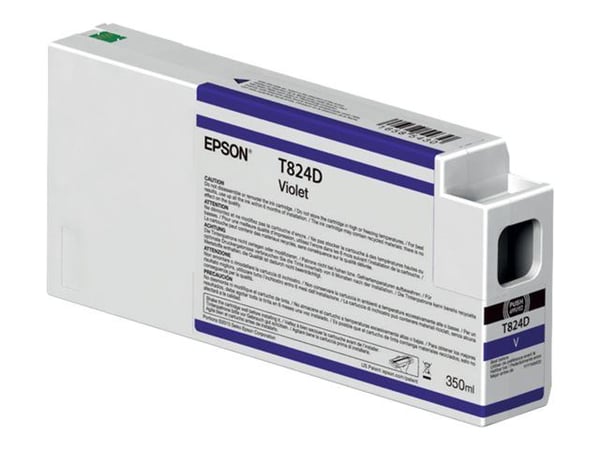 Epson T824D - 350 ml - violetti - alkuperäinen - blækpatron - SureColor SC-P6000, SC-P7000, SC-P7000, SC-P7000V, SC-P8000, SC-P9000, SC-P9000V - vä...