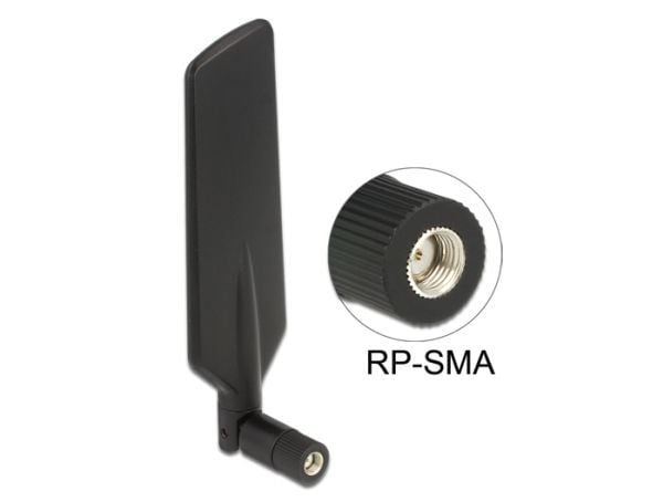 Delock LTE WLAN Dual Band Antenna - Antenne - Smart Home - 4 dBi - svart