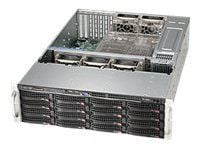 Supermicro SC836 BA-R920B - Rackmonterbar 3U - utvidet ATX (E-ATX) - SAS - hot-swap 920 watt - svart - USB/seriell