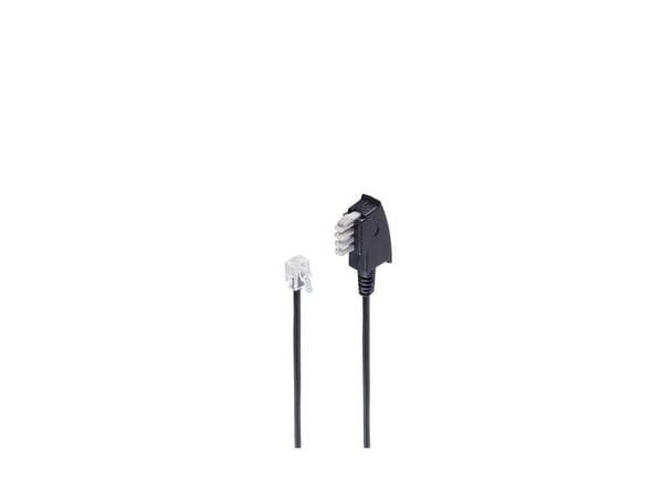 shiverpeaks BS70125-, 15 m, TAE (N), RJ-11, Sort, Hankjønn, Hankjønn