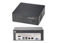Supermicro SC101i - USFF - mini ITX - ingen strömförsörjning - svart - USB/ljud