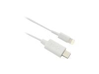 MicroConnect - Lightning-kabel - Lightning hann til USB-C hann - 1 m - hvit