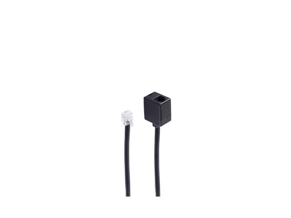 shiverpeaks BS70223-6/6, 3 m, RJ-12, RJ-12, Svart, Hankontakt, Kvinnokontakt