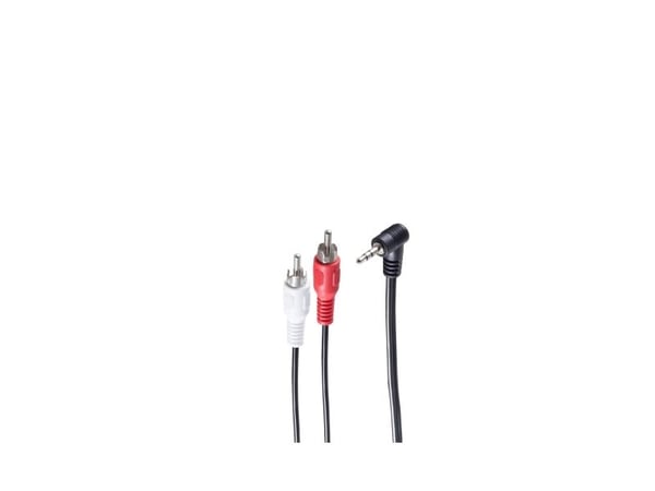 shiverpeaks BS30842, 3.5mm, Hanstik, 2 x RCA, Hanstik, 1,5 m, Sort
