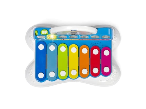 Chicco Flashy The Xylophone, Musikalsk instrument til lek og moro, Xylofon, 1 år, AA, 867 g, Flerfarget