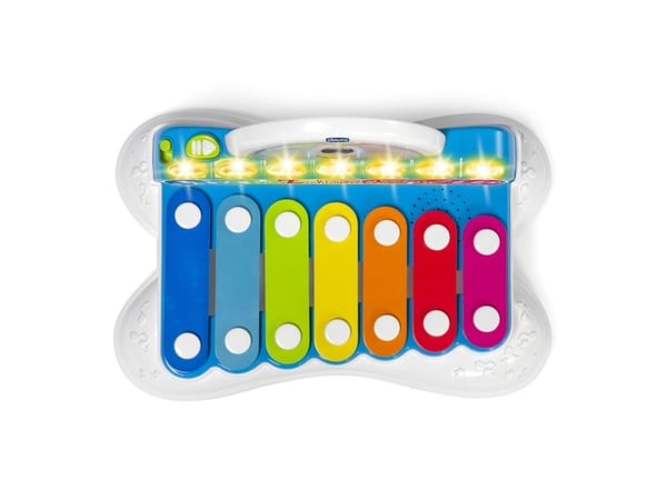 Chicco Flashy The Xylophone, Musikalsk instrument til lek og moro, Xylofon, 1 år, AA, 867 g, Flerfarget
