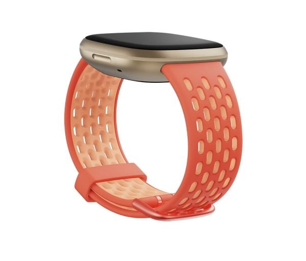 Fitbit FB174SBCRPKL, Band, Smartklokke, Oransje, Rosa, Fitbit, Sense & Versa 3, Aluminium, Silikon