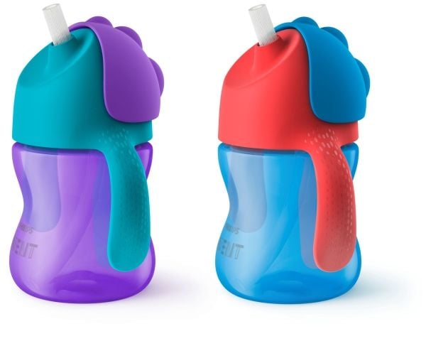 Philips AVENT Bendy-kopp med sugerør 200 ml, 9 m+, enkeltpakning, Drikkekopp, 9 måned(er), Flerfarget, Flip-top lokk, Indonesia, 200 ml