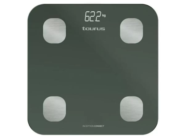 Taurus 990559000, Elektronisk personvekt, 100 g, Sort, kg, lb, ST, firkant, Herdet glass