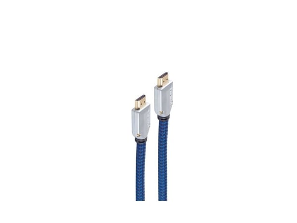 shiverpeaks BS77470-ET, 1 m, HDMI Type A (Standard), HDMI Type A (Standard), 3D, Musta, Sininen