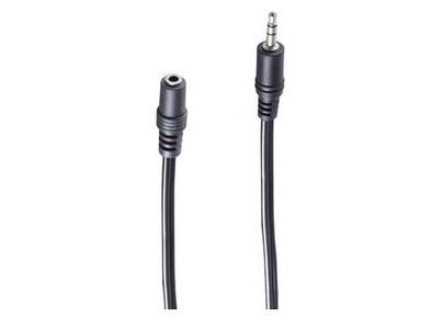 shiverpeaks BS30808, 3.5mm, Hankjønn, 3.5mm, Hunkjønn, 5 m, Svart shiverpeaks BS30808, 3.5mm, Hankjønn, 3.5mm, Hunkjønn, 5 m, Svart