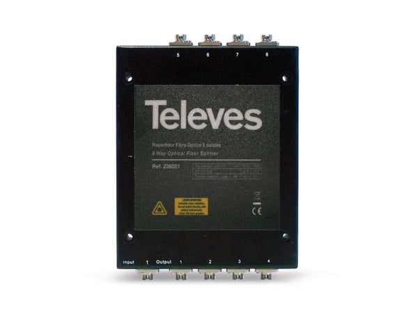 Televes OVT8N, Kabelfördelare, Svart