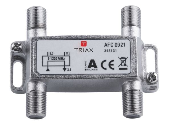 Triax AFC 0921, 75 O, 5 - 1218 MHz, Hopea, Naaras, 4,3 dB, F-type