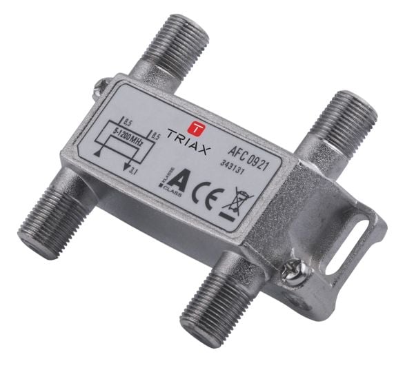 Triax AFC 0921, 75 O, 5 - 1218 MHz, Hopea, Naaras, 4,3 dB, F-type