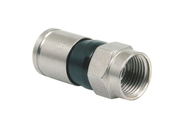Triax EX 6-49/83, F-type, F, 5 - 3000 MHz, 75 O, Svart, Nickel, KOKA 6 DS / F6 TSV, KOKA 110 A+