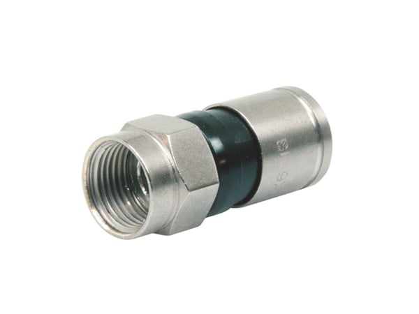 Triax EX 6-49/83, F-type, F, 5 - 3000 MHz, 75 O, Svart, Nickel, KOKA 6 DS / F6 TSV, KOKA 110 A+