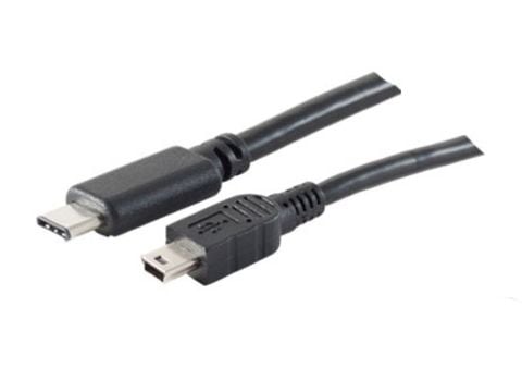 shiverpeaks BS77144-1.0, 1 m, USB C, Mini-USB B, Hankjønn/hankjønn, 0,48 Gbit/s, Sort