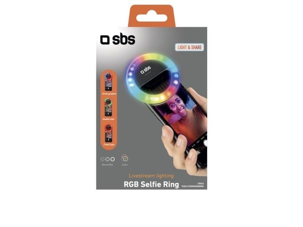 SBS TESELFIERINGRGBMINI, LED, 3 cm, 6 cm, Micro-USB, 10 g, 30 mm