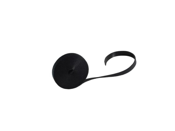 shiverpeaks BASIC-S koukku- ja silmukkateippi, 19 mm x 3 m, musta, voidaan leikata määrämittaan, uudelleenkäytettävä, ihanteellinen sidontaan - 1 k...