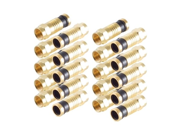 shiverpeaks BS15-300914, F-tyyppi, F, F, F, 7.2 mm, Kulta, Kulta, Kultainen